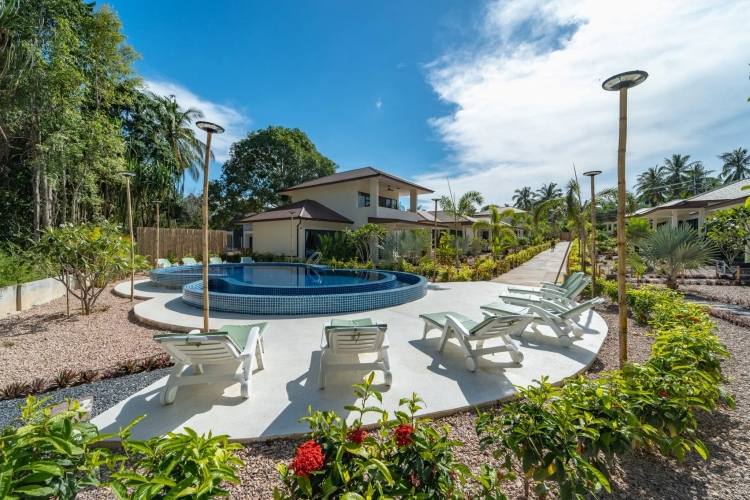 One of the swimming pools at SHI Phangan Villas