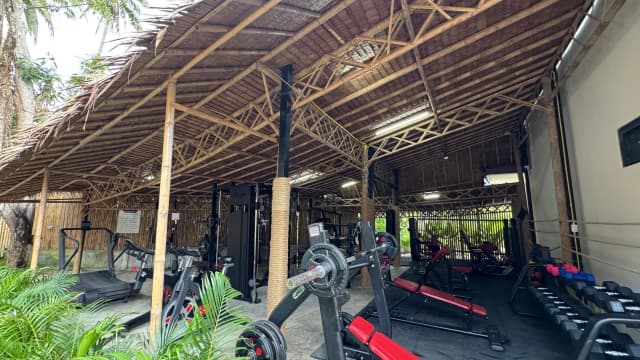 Outdoor gym pavilion at SHI Phangan Villas